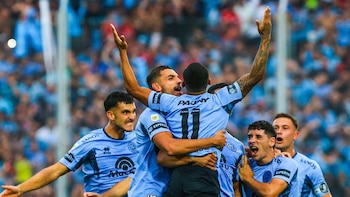 Bryan Reyna atraviesa un enorme momento en la Liga Profesional Argentina. - Crédito: Belgrano.