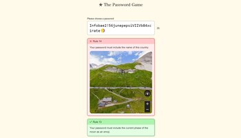 The Password game hace que