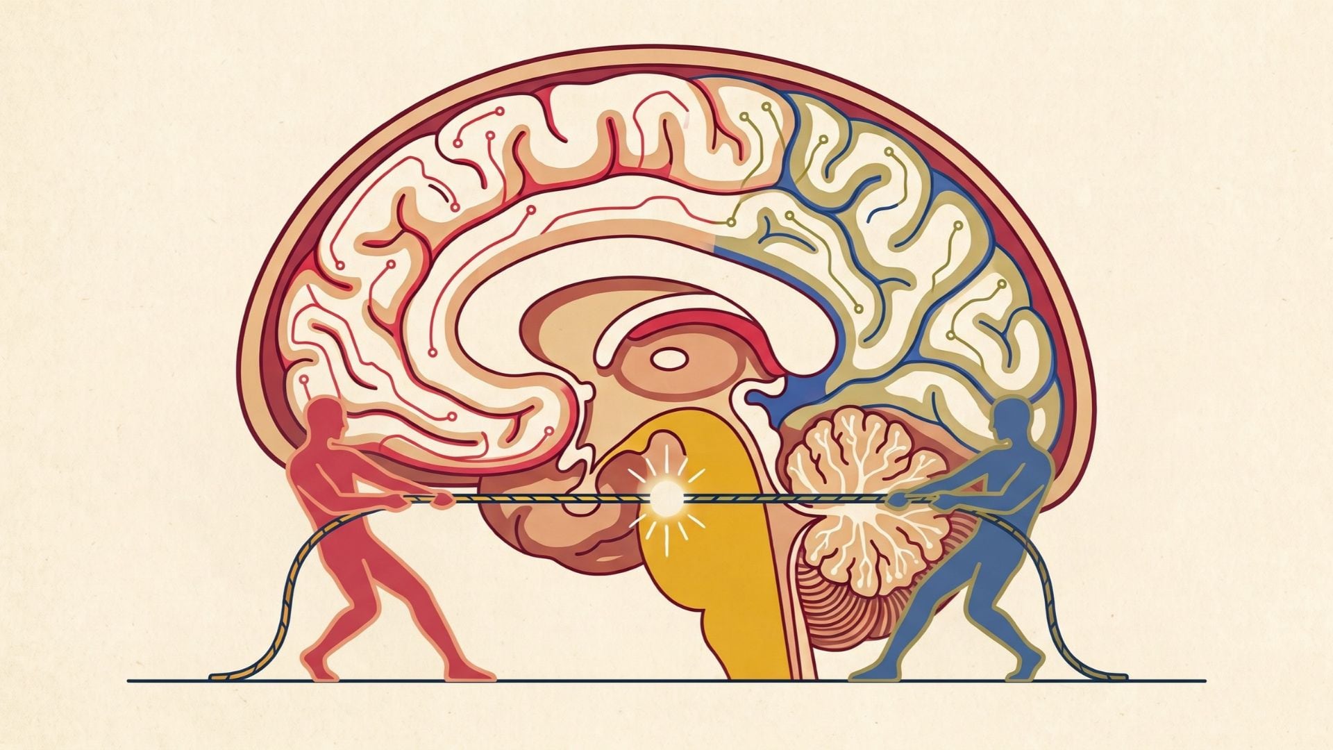 Un estudio de UC San Francisco y UC Berkeley identificó dos zonas de la corteza orbitofrontal que compiten al evaluar un riesgo y permiten anticipar una decisión antes de que ocurra (Imagen Ilustrativa Infobae)