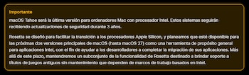 Apple anuncia el fin de las actualizaciones para los Mac que cuenten con procesadores Intel.