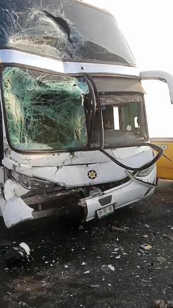 Choque múltiple en Libramiento Bicentenario