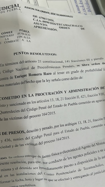 Capturan en Puebla a Enrique Romero, ex juez ligado al caso del feminicida de Karla López Albert. RRSS