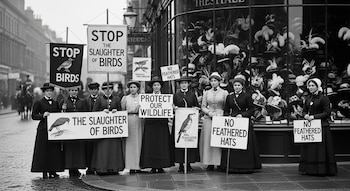 En 1914, las plumas de