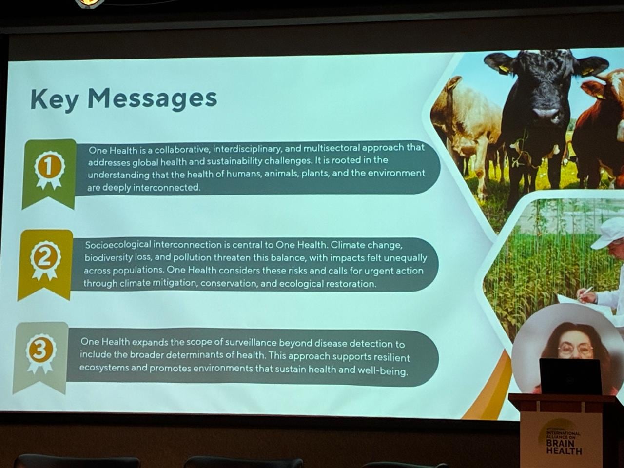 Andrea Winkler advirtió que el cambio climático y la pérdida de biodiversidad afectan la salud cerebral y requieren respuestas integradas