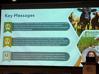 Andrea Winkler advirtió que el cambio climático y la pérdida de biodiversidad afectan la salud cerebral y requieren respuestas integradas