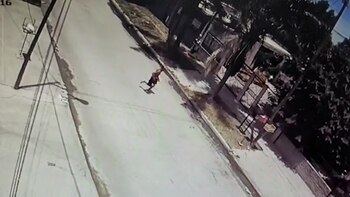 Así huía el asesino del