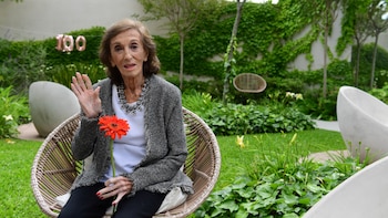 Hilda Bernard, al cumplir 100