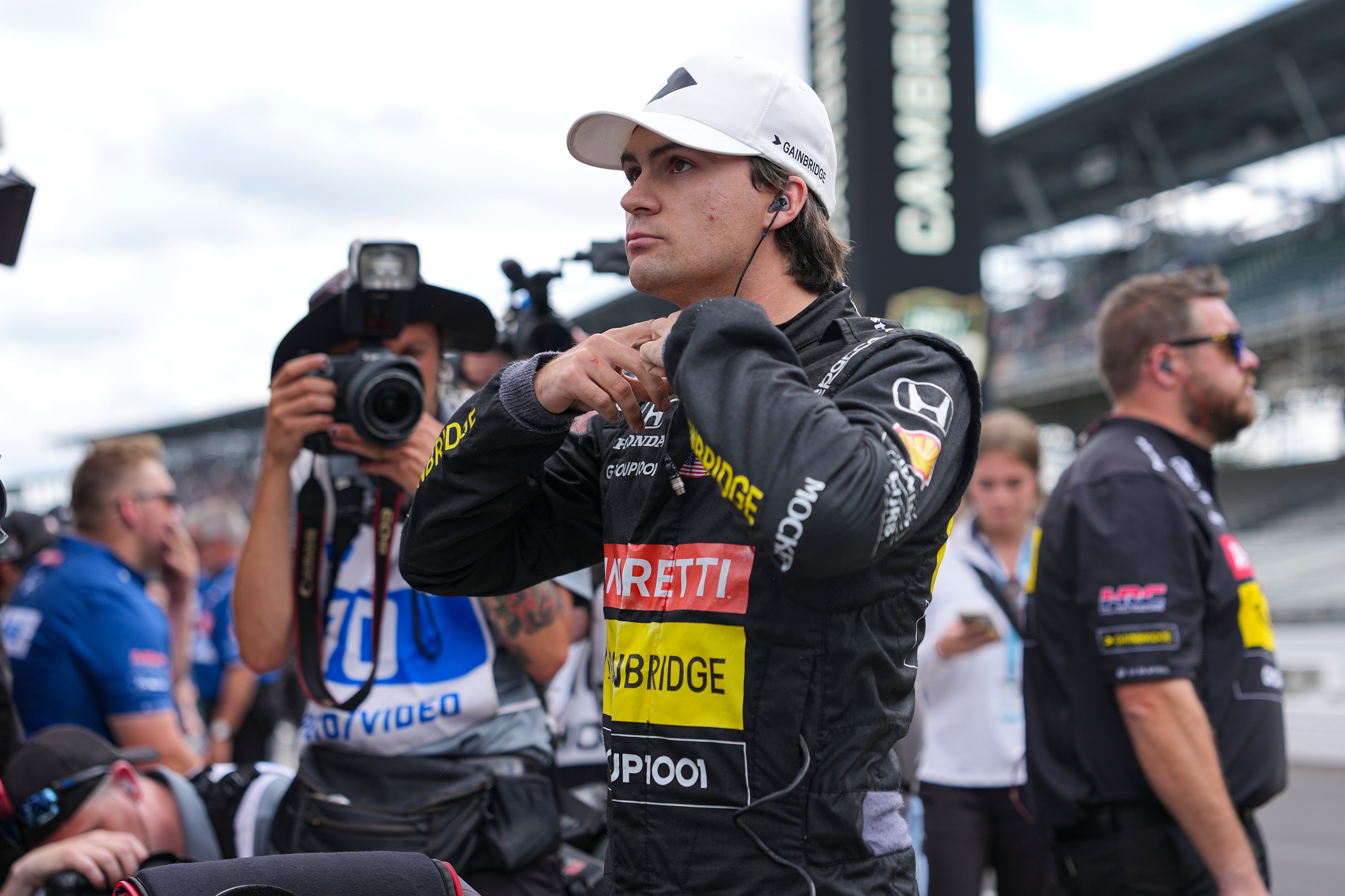 Colton Herta será el piloto de reserva en la flamante escudería Cadillac de F1 (AP Photo/Michael Conroy, archivo)