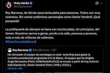 Vicky Dávila - crédito @VickyDavilaH/X