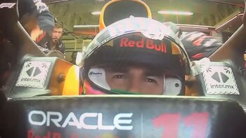 Checo Pérez rompió en llanto