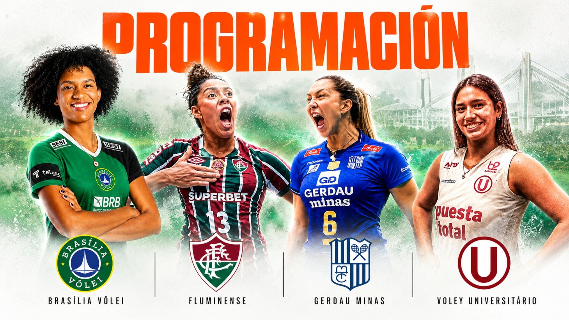 Programación de la Copa Brasilia de vóley 2026 con Universitario: fechas y horarios del cuadrangular amistoso
