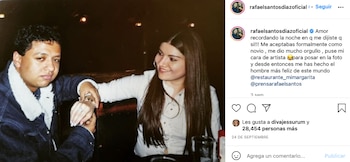 Fotografía tomada de Instagram @rafaelsantosdiazoficial