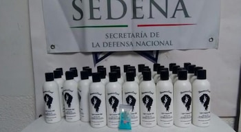 En frascos de shampoo