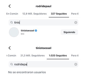 Tini Stoessel dejó de seguir