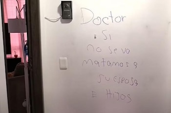 amenaza a médico en bogotá