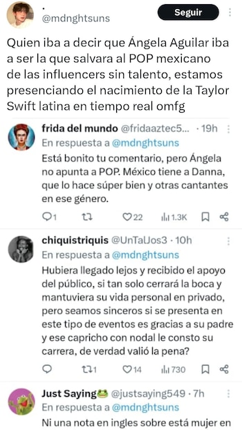 Ángela Aguilar dividió opiniones al