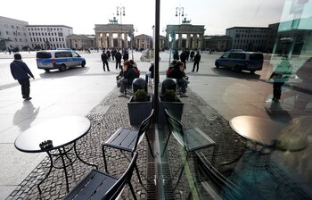 La Puerta de Brandenburgo, en