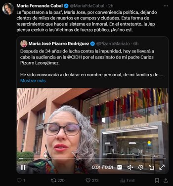 María Fernanda Cabal explotó contra