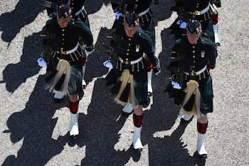Los honores de la guardia para el Duque de Edimburgo