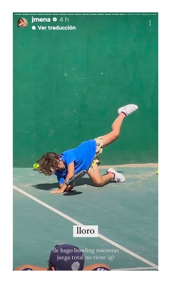 Momo Osvaldo se cayó en