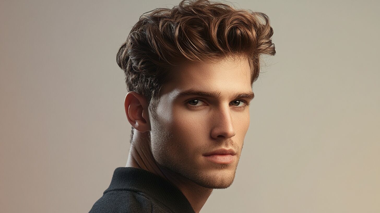 Las ondas naturales y el efecto despeinado son tendencia en cabellos masculinos, aprovechando la textura real (Imagen Ilustrativa Infobae)