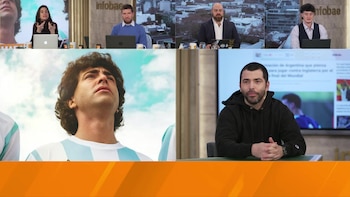 Nazareno Casero interpretó a Diego Maradona en la ficción Sueño Bendito