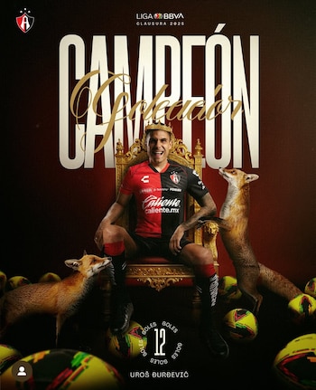 Djuka se convirtió en el primer campeón de goleo en la historia de la franquicia en el Clausura 2025. (Instagram: @atlas)