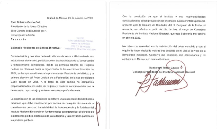 La presidenta del INE informó que prioriza las elecciones y la fortaleza del INE sobre cualquier interés personal. Crédito: X/@RicardoMonrealA (Captura de video)