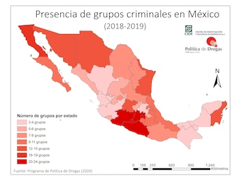 La presencia de grupos criminales