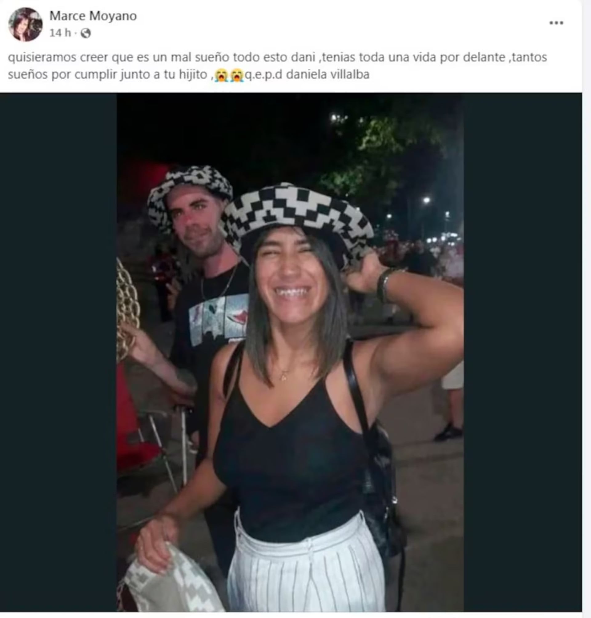 Otro de los mensajes para despedirla