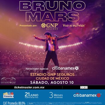 Bruno Mars será el artista