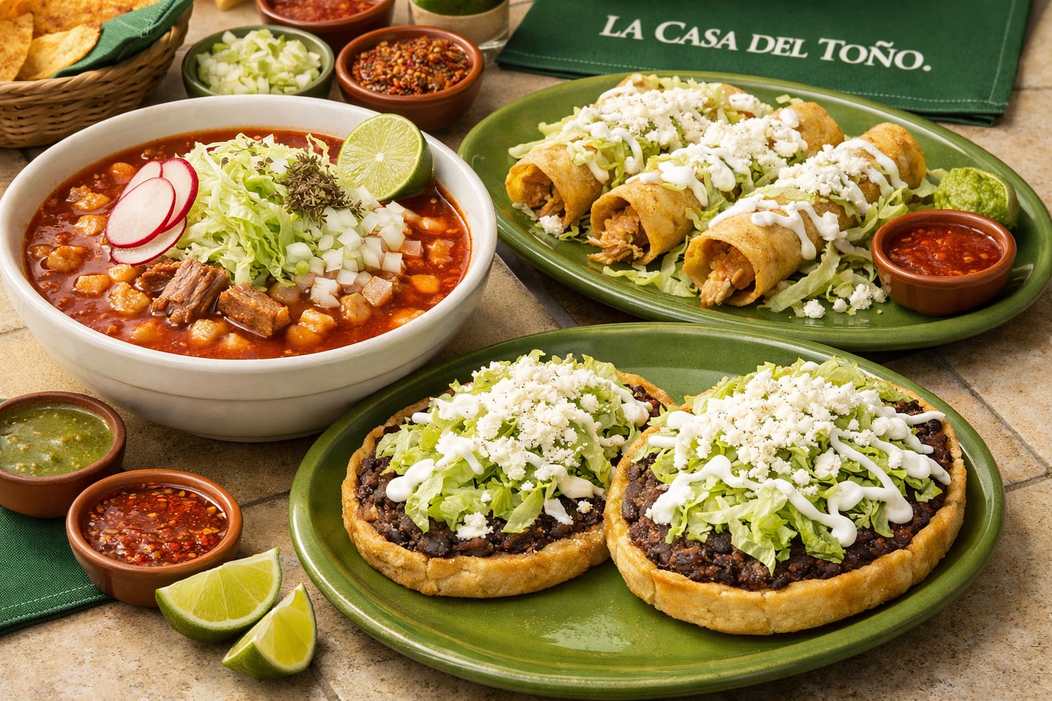 Pozole, flautas y sopes: los platillos que impulsan la posible venta de La Casa del Toño