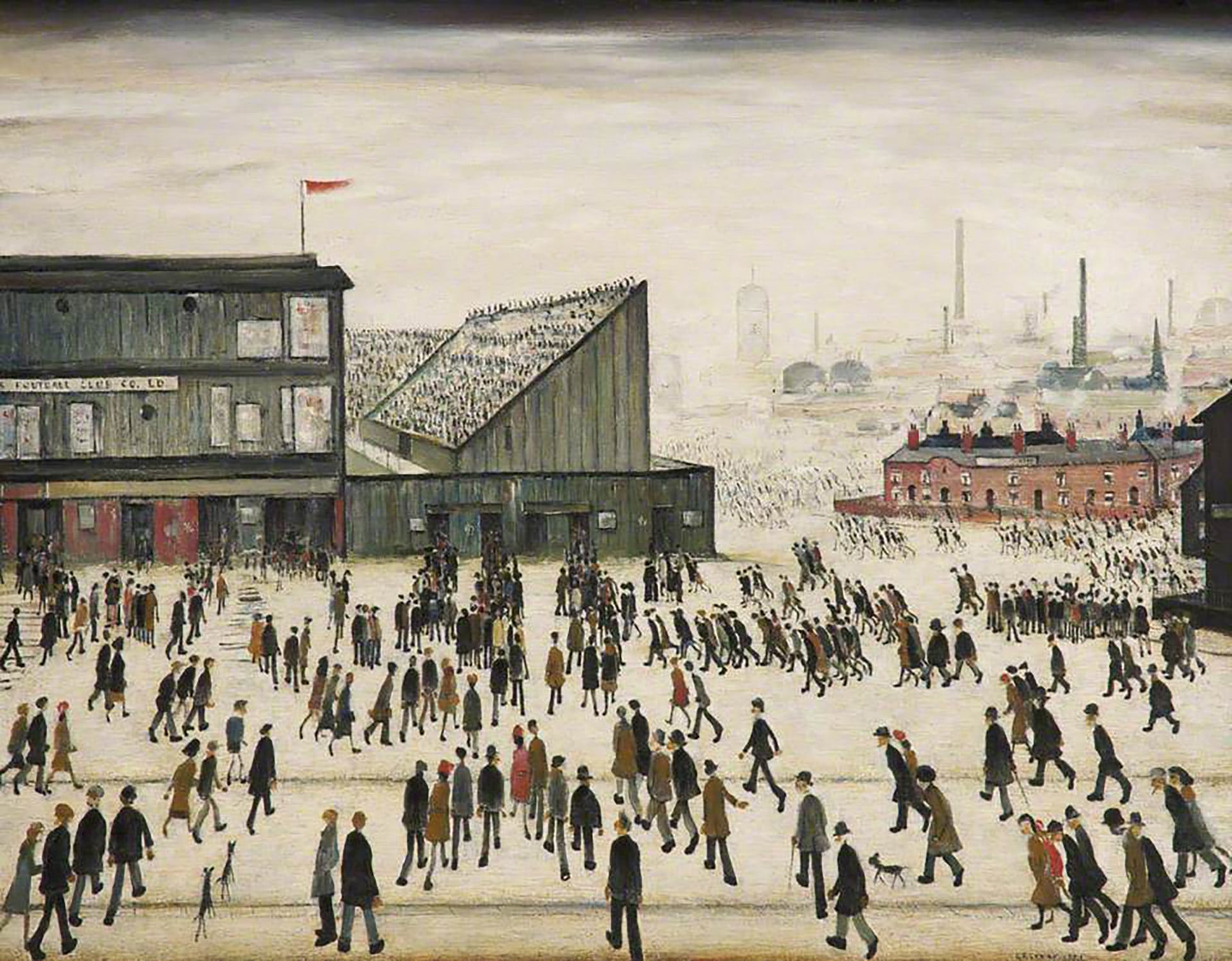“Going to the Match”, de L.S. Lowry (Lowry Collection, Manchester)