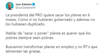 El tuit del ministro de