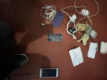 Parte de lo secuestrado en