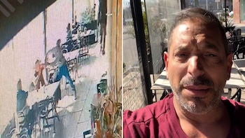 Video: le robaron al empresario Ariel Diwan mientras almorzaba en una pizzería de Castelar