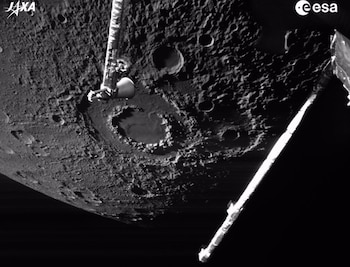 La misión BepiColombo toma vistas únicas de la superficie de Mercurio. - ESA/JAXA
