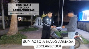 La Policía del Chaco esclarece un caso de robo a mano armada en Barranqueras