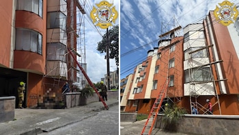 Dos obreros murieron electrocutados durante trabajos en la fachada de un edificio en Manizales