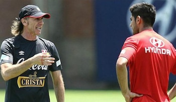 Carlos Zambrano fue dirigido por Ricardo Gareca en la selección peruana entre 2015 y 2022. - créditos: FPF