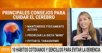 Crivelli explicó cómo la alimentación