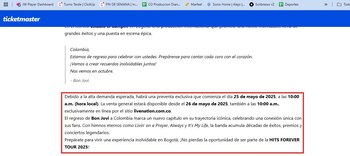 La página fraudulenta fue montada,