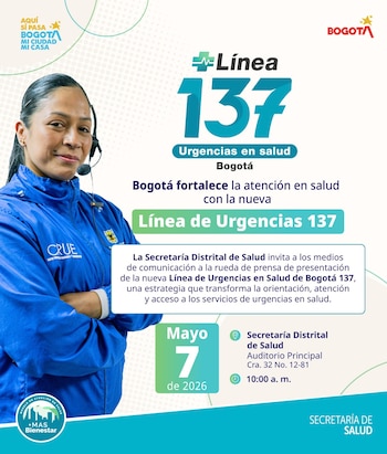 La Línea 137 orienta y regula urgencias de salud las 24 horas, proporcionando recomendaciones básicas y coordinación del despacho de ambulancias - crédito Secretaría de Salud