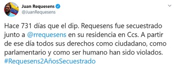 Juan Requesens tuits