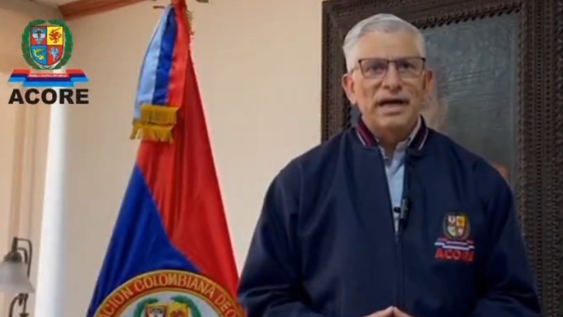 General Retirado Guillermo León - Acore - Fuerza Pública - crédito @acorecolombia/X