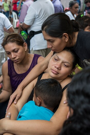 La madre de las víctimas
