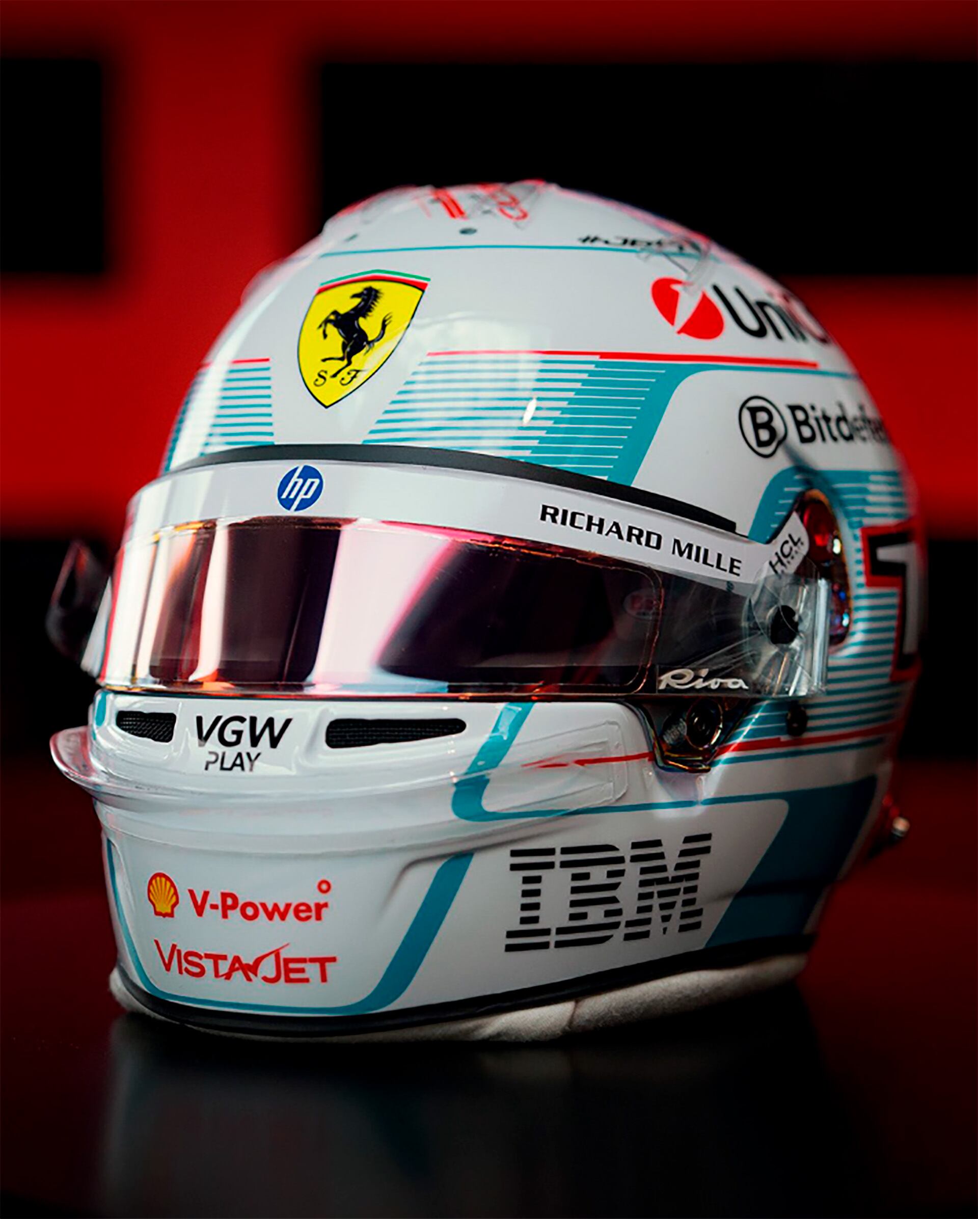 El casco especial que usará Charles Leclerc