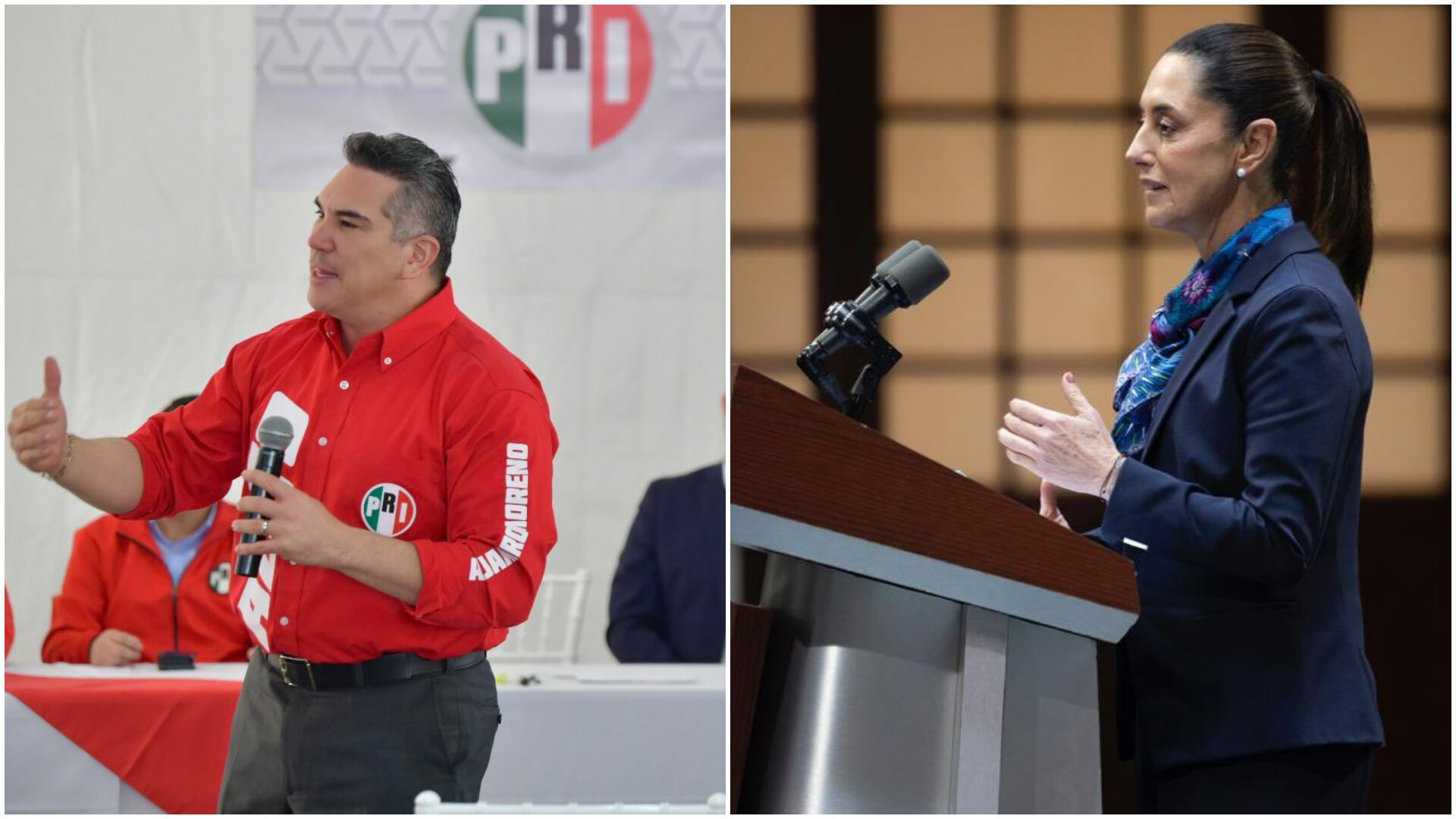 El presidente nacional del PRI volvió a cuestionar la eficacia del metro de la CDMX (Twitter/@alitomorenoc/@claudiashein)