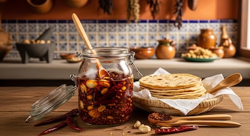 Condimento mexicano preparado con chiles