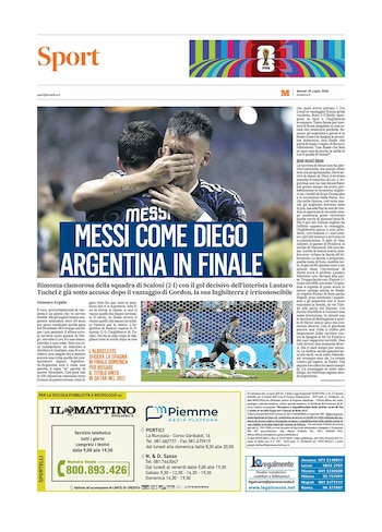 Portadas diarios del mundo Argentina vs Inglaterra